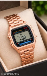 Trending Silver Colour Square Dial Digital Watch for Womens n Mens