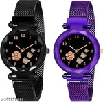 NEWW FLOWER MAGNET BLACK_BLUE