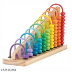 5 Rod Junior Abacus Toy for Kids |Early Math Learning Education Toy| Learn Counting, Addition & Subtract, Plus & Minus with Colorful Beads |  for Pre-School Children – Age 3+ Years