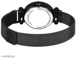 Women's Black Strap Butterfly desigen megnet Watch