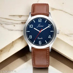 New Stylish LR 05 Black Dial Black PU Strap Watch For Boys And men