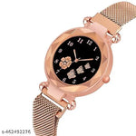 Analogue Magnet Strap Women's Girls Watch Sweet Heart with Digital watch Combo for Girl's & Women's Watch Pack of 2