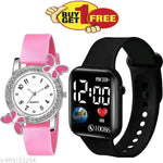 Flipstar New Generation White Apple Shape Watch for Kids (Boys and Girls) Digital Watch - for Boys