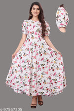 Trendy & Stylish printed dress for women & Girls (Black)
