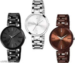 Classic Silver Round Dial Women's Watch