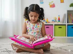 Amrut Internationals Kids Cotton Abcd Learning Toys Cushion Best For Birthday Gift, Red Colour Kids Learning Cushion Book