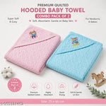 Kin and tin pack of 2 Soft and Gentle Muslin Baby Towels - Perfect for Your Little One