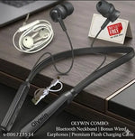Wireless Bluetooth B-235 Neckband with Mic Powerful Stereo Sound Quality Bluetooth Headset (Black, True Wireless)
