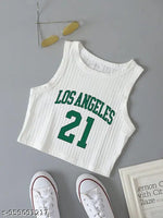Jagsons  Womens & Girls Summer Graphic Printed Tank Top