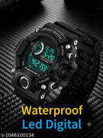Sports Multifunctional Alarm Digital Watch - For Men & Women New Black Digital Unisex Watch For Kids - Boys And Girls Stylish Back Light Digital Watch - For Men Digital Watch - For Boys & Girls digital watch Green light Display Chronograph, Alarm watches