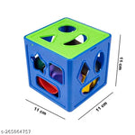 Shape Sorting Cube with 18 Shape and Different Color - Kids Activity Toys - Learning and Educational Toys with Multicolour (ISI Approved) (19 pieces)