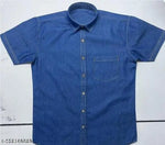 Men Blue Slim Fit Opaque Casual Shirt