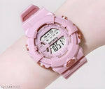 MADHAVWATCH  Silicon Pink Digital Watch for Boys & Girls