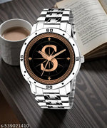 Rosra Golden Formal Watch For Men's Ring +Chain Freue (MOR RING+ CHAIN) For Men's