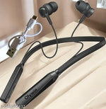 Bluetooth Wireless Neckband with Dual Pairing & 50 Hours Playback (Black)Sk
