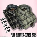 Plus Size Full Sleeves Cotton Checks Shirts for Men 2XL , 3XL , 4XL , 5XL Multi Color Shirt for Man 4XL Shirt , 3XL Shirt , Plain , Printed , Checks shirt for Men Premium shirt