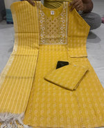 Trendy Women Fashion Embroidered Kurti Pant With Dupatta