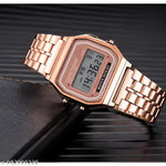Trending Silver Colour Square Dial Digital Watch for Womens n Mens