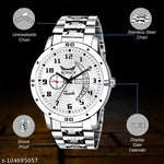 Premium White Dial Watch with Stylish Stainless Steel Strap : Premium watch | White Dial | Stainless steel strap | Men's watch | Stylish design