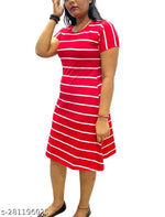 Women REDWHITE STRIPE Dress
