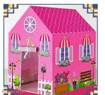 This foldable tent house can be used indoors as a toy house or outdoors as a kids play tent