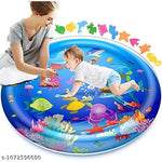 SHOPING NOW Inflatable Tummy Time Mat Premium Baby Water Play Mat for Infants and Toddlers Baby,Strengthen Your Baby's Muscles, Portable Time Leak-Proof||Fun Activity Play Center Indoor,Outdoor