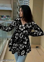 Trendy Grils  V -Neck Top