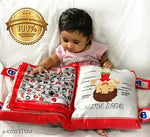 Amrut Internationals Kids Cotton Abcd Learning Toys Cushion Best For Birthday Gift, Red Colour Kids Learning Cushion Book
