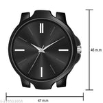 New Stylish LR 05 Black Dial Black PU Strap Watch For Boys And men
