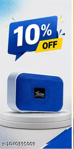 Bluetooth Speaker - Blue | Bass Boosted 10W Speaker | BT Connectivity | Bluetooth Party Speaker | Loud and Clear Sound
