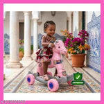 1 years baby horse ride on toy for kids vehicle slide toys for 1-3 years babies, ride & rocker birthday gift, Grey colour