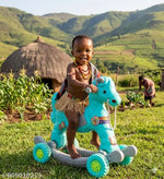 Boy's and Girl's 2 in 1 Baby Horse Rider/Rocker for Kids 1-3 Years Birthday Gift, Jolly Horse, Pack 1