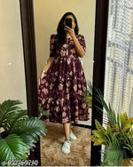 Bobbin Elastic Maxi Dress (Wine)