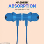 Wireless Bluetooth Neckband (Blue) | 50Hr Playback | Dual Device Pairing | In-Ear Design