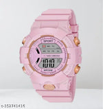 MADHAVWATCH  Silicon Pink Digital Watch for Boys & Girls
