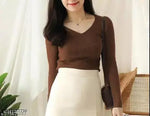 Polyester Crop Top For Women Korean Top For Women Fashion Top Party Trendy Top Under 299