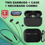 TWS Airpod True Wireless Bluetooth Headphone, TWS earphone, earphone, Best Quality Wireless Bluetooth Headphones & Earphones, 10mm HD Drivers, Sweat Proof - White