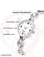 Ronical  Analog White Dial Watch With Heart Shape Rosegold Bracelet Combo For Womens And Girls Pack Of 2 Analog Watch