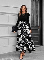 Sale price live Gown for Women , White chess gown for women,women one piece dress