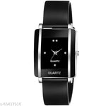 Jainx JW8552 Black Silicone Band Analog Watch for Women