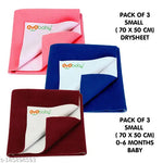 Kotton Candy Waterproof Sheet for Baby Boy and Girl || Newborn Baby Comfortable Spongy Plastic Mat for 0 to 12 Month || Washable / Reusable Bed Sheet ( Pack of 3 )