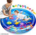 SHOPING NOW Inflatable Tummy Time Mat Premium Baby Water Play Mat for Infants and Toddlers Baby,Strengthen Your Baby's Muscles, Portable Time Leak-Proof||Fun Activity Play Center Indoor,Outdoor