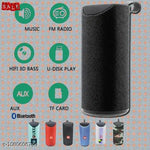 Atiasrama TG-113  Mate Portable Bluetooth Speaker Wireless Super Bass Sound Audio System/Water Resistent/Splashproof Built in Mic, TF Card Slot, FM, AUX, USB