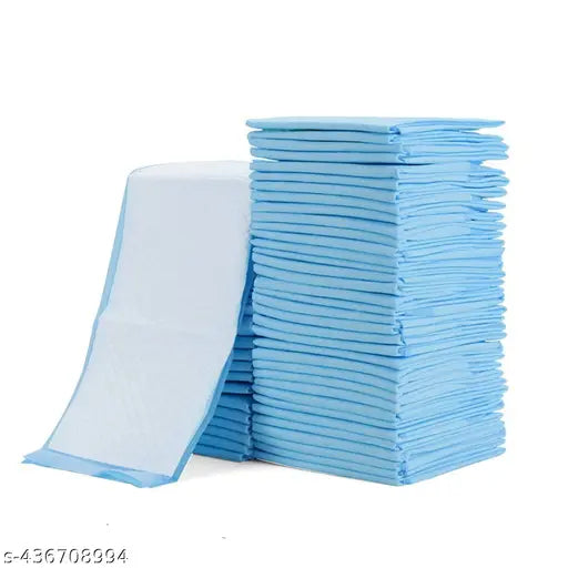 Disposable Underpad Sheet (Pack of 20 Pcs, Blue, Size: 60x90 cms) with Super Absorbent for Bedwetting Protection