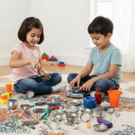 Miniature Steel Kitchen Toy Set bhatukali for baby girls and baby boys (kids toys) - Saji collections