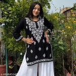 Sheetal Associates Black Floral Printed Peplum Top
