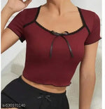 Half Shirt, Midriff Top or Cutoff Shirt Verdusa Ruched Crop Top: The Perfect Summer Top