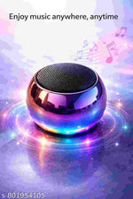 Powerful Dynamic Sound | Portable Bluetooth Speaker with RGB Lights