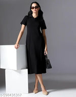 Woman denim Dress/Calf Length Denim dress/Maxi Length Denim Dress/Denim Middi