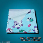 BABY RUBBER SHEET BABY BED PROTECTOR MAT | 90 X 100 CM ( C0LOUR - PINK) WATERPOROOF SHEET | PACK OF 1 SHEET